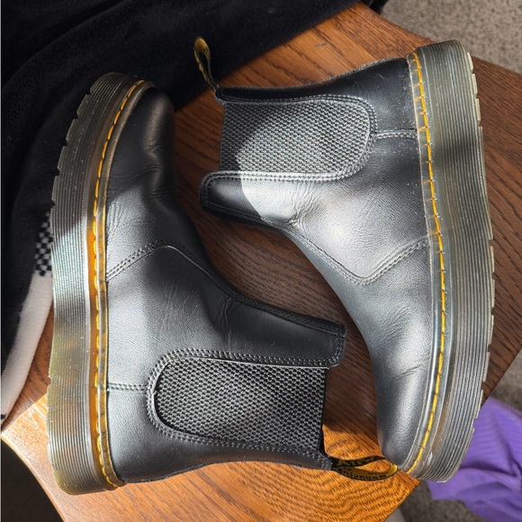 Dr. Martens Black Leather Ankle Boots
